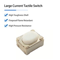 Mini-interrupteur tactile 4,65x3,3x2,5mm 50mA DC12V en gros, broche coudée SMD pour jouets et connectés (montres intelligentes, chargeurs portables)