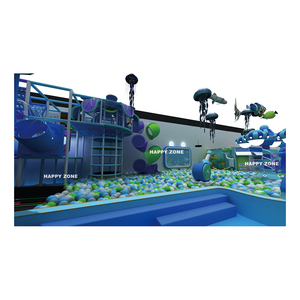 Toboganes Gigantes de Diversión, Equipo de Juegos Interior, Serie Océano, Estructura de Juego Infantil de Plástico con Certificación ASTM, Laberinto Multinivel - Product Image 3