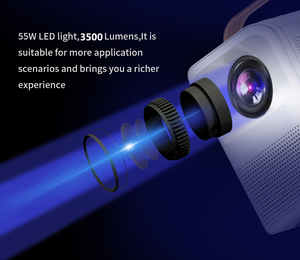 AliExpress-miniproyector portátil para cine en casa, reproductor de vídeo inteligente CRE CR35, 1080p - Product Image 3