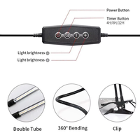 Lampe de culture LED COB à spectre complet pour plantes d'intérieur, favorisant la floraison, avec variateur d'intensité, minuterie, pour culture hydroponique en serre