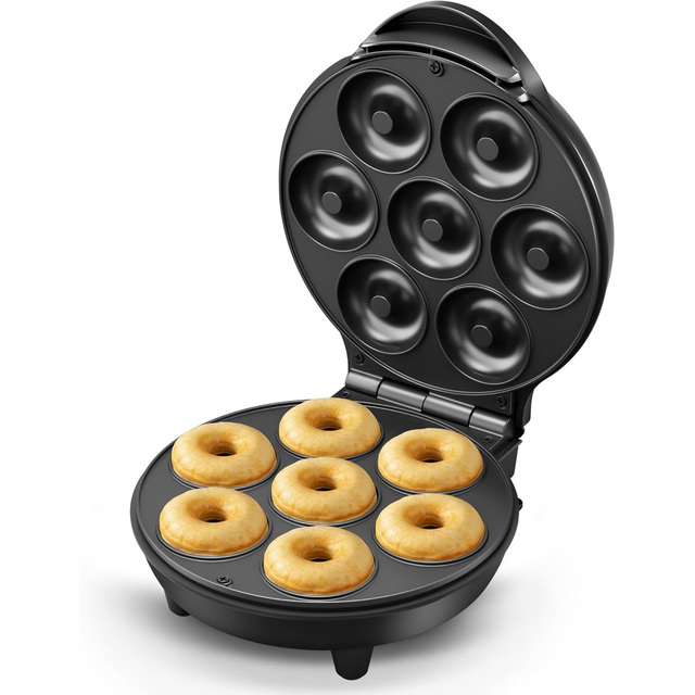 Seven-Hole Multifunctional Mini Donut Maker Household Bread Machine Electric Power Cross-Border Breakfast Machine Made Plastic 2