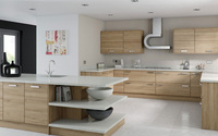 Ensemble de meubles de cuisine modulaires personnalisés, étanches, avec comptoir, en MDF et contreplaqué, pour maison et villa