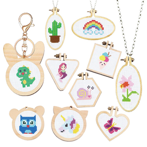 Kit de Bordado para Principiantes, Kits de Punto de Cruz Estampados con Lindos Diseños e Hilos de Colores para Adultos y Niños - Product Image 4