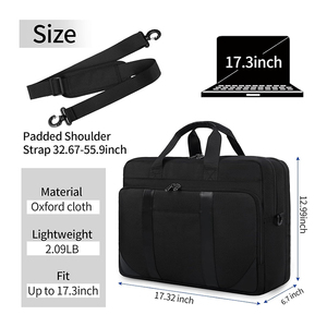 Bolsa de <span class=keywords><strong>ordenador</strong></span> portátil de <span class=keywords><strong>17</strong></span> <span class=keywords><strong>pulgadas</strong></span> <span class=keywords><strong>para</strong></span> hombre, maletín impermeable <span class=keywords><strong>para</strong></span> <span class=keywords><strong>ordenador</strong></span> portátil, funda grande <span class=keywords><strong>para</strong></span> <span class=keywords><strong>ordenador</strong></span> portátil, bolsa de <span class=keywords><strong>ordenador</strong></span> de trabajo de oficina de negocios de <span class=keywords><strong>17</strong></span>,3 <span class=keywords><strong>pulgadas</strong></span> - Product Image 4