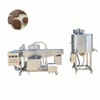 Machine de tempérage et d'enrobage de chocolat de haute qualité avec tunnel de refroidissement, petite machine manuelle d'enrobage de dattes