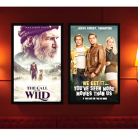 Cadres d'affiches de films LED personnalisables en aluminium 27x40, boîte lumineuse publicitaire rétroéclairée