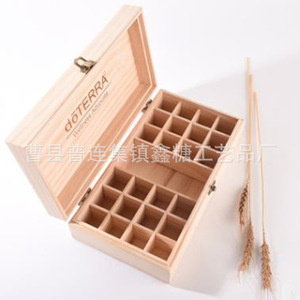 Boîte de rangement pour huiles essentielles DoTerra, 25 compartiments, en bois, rectangulaire, pour l'aromathérapie - Product Image 4