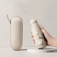 Nouvelle Tendance 2025 – Parapluie Mini Capsule de Haute Qualité, Pas Cher, 5 Plis, Léger, Personnalisable, Anti-UV, Portable pour Femme
