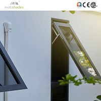 Auvent à persiennes modernes multicolores, fenêtre à battant, certification Energy Star, isolation thermique supérieure, utilisation extérieure, garantie 5 ans
