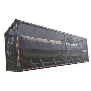 Chemical liquid tank container with aluminum material for 20 CBM concentrated nitric acid storage and transport