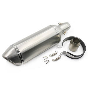 Motocicleta Universal tubo de Escape silenciador del motor de moto izquierda y derecha para TMAX530 XMAX300.250 CBR500 mt09 - Product Image 6