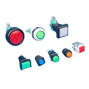 Factory Wholesale Plastic Switch/Mechanical Push Button Switch Big Button Head Switch Normally Open