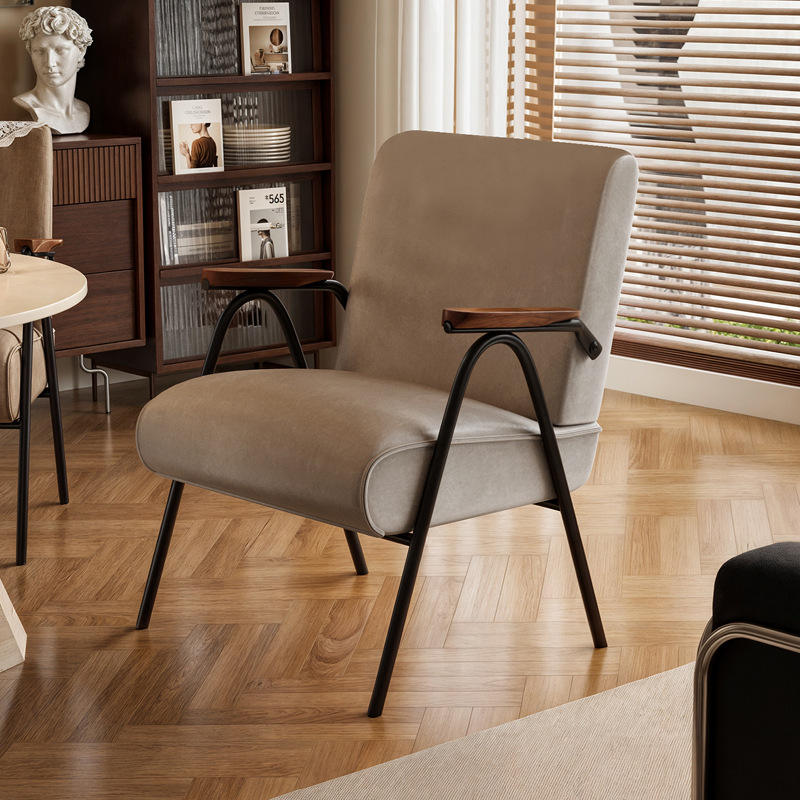 gray-second-hand chair-oil wax leather