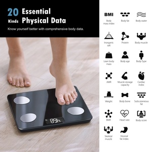 Digital Smart Body Fat Scale with for LCD Display ABS & Tempered Glass 180kg Capacity - Product Image 3