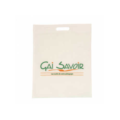 90 g/m2 Non-Woven Bag Punched Handle for Supermarket Clothes Socks Grocery Packing Screen Printing Available Customizable Logo