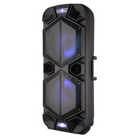 Altavoz de Karaoke Profesional MBA Big Power de 1000 W con Dos Altavoces de 15 Pulgadas, Altavoz para Fiestas