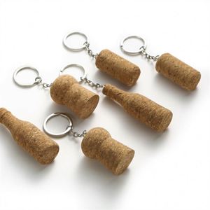 Multi-shape <b>Cork</b> Keychain, Sustainable, Custom Logo, <b>Bottle</b> Cap & Bar Gift - Product Image 4
