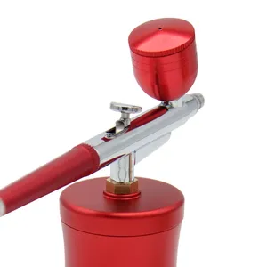 Hot Sell Oxygen Injector Mini Air Compressor <b>Kit</b> Gas Brush Paint Airbrush Nail Art Tattoo Craft <b>Cake</b> Nano Mist Sprayer - Product Image 2