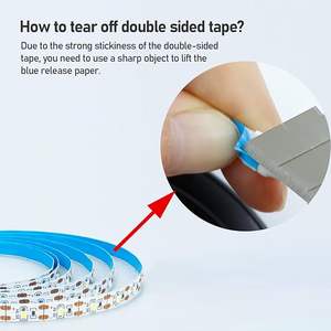 "60Leds/<span class=keywords><strong>m</strong></span> USB-betriebene kühle weiße 6000K flexible LED-Licht leiste 3,28 Fuß/1M SMD2835 8mm PCB Smart Strip Lights mit hoher Helligkeit" - Product Image 5