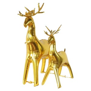 Noël cerf décoration feuille d'aluminium ballon debout wapiti 4D dessin animé animaux ballons enfants bébé douche cadeau jouet ballon - Product Image 4