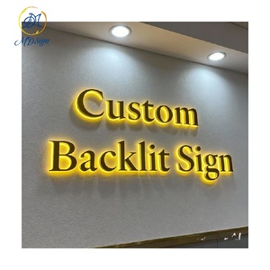 Ngoài trời Tùy Chỉnh LED Backlit dấu hiệu cửa hàng tường <span class=keywords><strong>3D</strong></span> logo phía trước dấu hiệu LED chiếu sáng trở lại ánh sáng kênh thư ký cho doanh nghiệp - Product Image 2