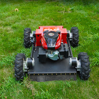 Tondeuse robotisée intelligente tout-terrain de qualité industrielle, directement de l'usine, avec télécommande et lame à neige pour pentes, vergers et jardins