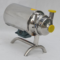 Pompe centrifuge sanitaire en acier inoxydable de qualité alimentaire pour le transfert de liquides, boissons, vin, alcool, lait