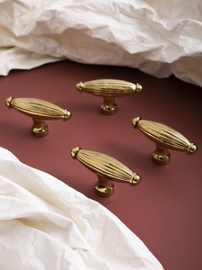 Bán Hot Olive phong cách rắn brass ngăn kéo knobs Tủ kéo Knob tủ xử lý - Product Image 2