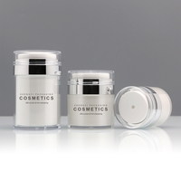 Pour: cosmétiques, crèmes, crèmes d'isolement, huiles essentielles, hydratants, 100ML50ML30ML15ML Acrylique AS plastique pot de bouteille airless