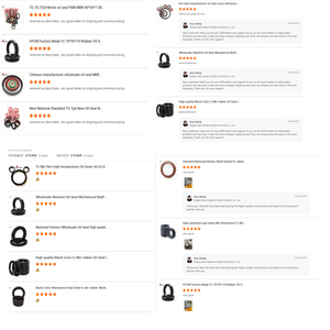 Bán Hot Nhà Sản Xuất Chất Lượng Cao TC Tg Con Dấu Dầu Nbr Fkm Cao Su Quốc Gia Con Dấu Dầu Tham Khảo Chéo - Product Image 6