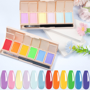 BOZLIN 2024 Printemps Série 20 Couleurs Solide <span class=keywords><strong>Pastel</strong></span> Crème Pudding Soak Off UV Vernis À Ongles Gel Solide avec Brosse À Ongles - Product Image 3