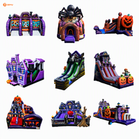 Ceyu Halloween Grand labyrinthe gonflable tunnel arche citrouille jeu amusant pour enfants fête extérieure divertissement fournisseur en gros jardin