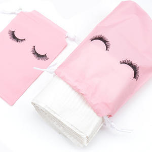 Mixed Procurement Low Price Waterproof Plastic Eva Drawstring Makeup <b>Bags</b> Pouches Eyelash Pattern Lash Extension Lash <b>Bags</b> - Product Image 2