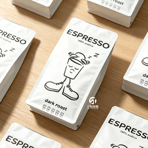 Small MOQ Custom Printed Matte Frosted Eight Side Seal Zipper Pouches With Hang Hole Coffee <b>Bean</b> Tea Nut Snack Packaging <b>Bags</b> - Product Image 6