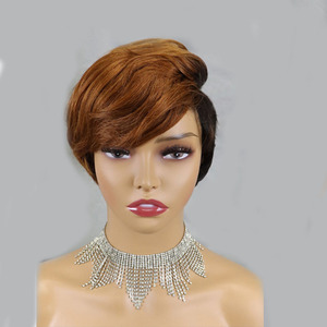 วิกผมสั้นวิก<span class=keywords><strong>ผม</strong></span>พิกซี่สีไวน์แดงวิก<span class=keywords><strong>ผม</strong></span>คน99j เบอร์กันดี - Product Image 5