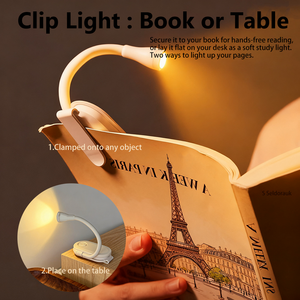 <span class=keywords><strong>Lampe</strong></span> de bureau LED portable rechargeable avec <span class=keywords><strong>pince</strong></span>, intensité réglable, commande tactile, col de cygne flexible, veilleuse pour la maison, le bureau et les étudiants - Product Image 5