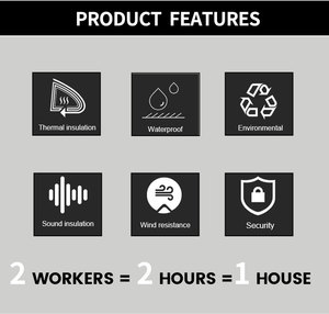 Ce Chứng Nhận Nhanh Chóng Lắp Ráp Kết Cấu Thép Nhà <span class=keywords><strong>Prefab</strong></span> Hiện Đại Kỳ Nghỉ Nhà Nghỉ Phẳng Gói Modular Nhà - Product Image 5