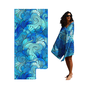 Serviette de plage plate légère en microfibre sans sable Design compact absorbant à séchage rapide essentiel pour le <span class=keywords><strong>camping</strong></span> piscine été - Product Image 1