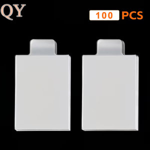 QY 2.5x3.5 pouces transparent économiseur de cartes à collectionner support de chargeur supérieur semi-rigide avec manchons - Product Image 3
