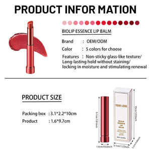 Rouge à lèvres longue tenue 12H, non tachant, sans transfert, <span class=keywords><strong>baume</strong></span> à lèvres <span class=keywords><strong>hydratant</strong></span> à la vitamine E pour marque privée - Product Image 6