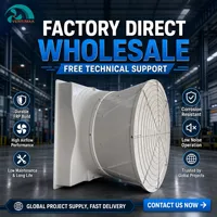Ventilateur professionnel en fibre de verre FRP, faible bruit, fonctionnement stable, certificats complets pour une utilisation dans les usines de transformation chimique