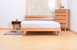 Table de chevet double en bois massif, 2 pièces, design nordique simple, table de nuit, commode, commode matelas, cadre de lit, plateforme - Product Image 6