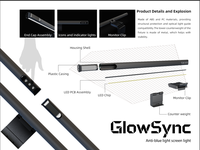 Lámpara de Escritorio Moderna y Simple de Aluminio Flexible con Clip, Interfaz USB-C, LED, para Lectura Electrónica, Oficinas Inteligentes, Barra de Luz con Clip, Control Táctil