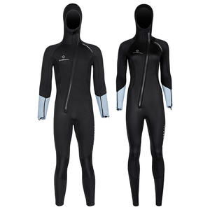 <span class=keywords><strong>DIVE</strong></span> & SAIL Mujer Hombre 3mm Neopreno CR Una pieza Cremallera frontal Manga larga Suave Apnea Buceo Traje húmedo Trajes de neopreno Natación - Product Image 1