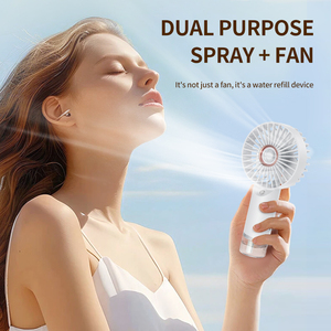 2025 Mini Portable USB Charging Fan 3-Speed Handheld <strong>Mist</strong> Water <strong>Spray</strong> Electric/Battery-Powered Rechargeable Water <strong>Cooling</strong> RV Fan - Product Image 5
