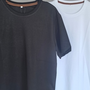 T-shirt de luxe pour homme style LP Old Money en mélange modal et coton, haut de gamme, col rond uni, personnalisable, décontracté, avec logo sur mesure, OEM - Product Image 5