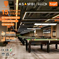 Éclairage linéaire LED personnalisé en longueur, puissance et forme, 50x35mm, en aluminium 6063, à montage en surface, pour bureaux, gymnases, commerces, hôtels, projets, vente en gros