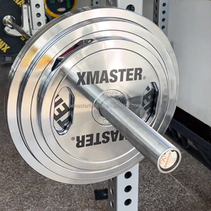 Placas De Peso De Aço Sólido Para Barbell Ferro Grip Peso Placa Define em LBS - Product Image 6