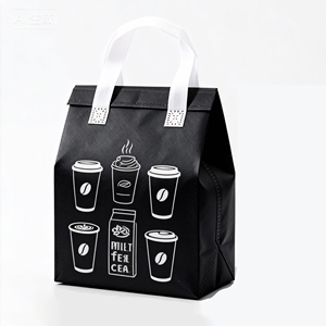 Sacs d'emballage isothermes écologiques personnalisés avec logo, impression numérique pour hamburgers, poulet frit, café, thé boba, sacs non tissés - Product Image 6