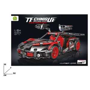 Ensemble de blocs de construction de voiture de course technique, 487 pièces, Hyper Car, pour les enfants de 6 ans et plus - Product Image 2